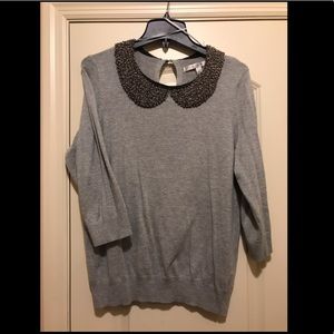 Lauren Conrad Sweater with detailed collar